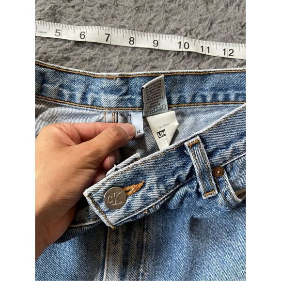 Vintage Calvin‎ Klein made in USA mom high rise jeans size 14 - Picture 5 of 9